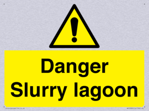 Danger Slurry lagoon